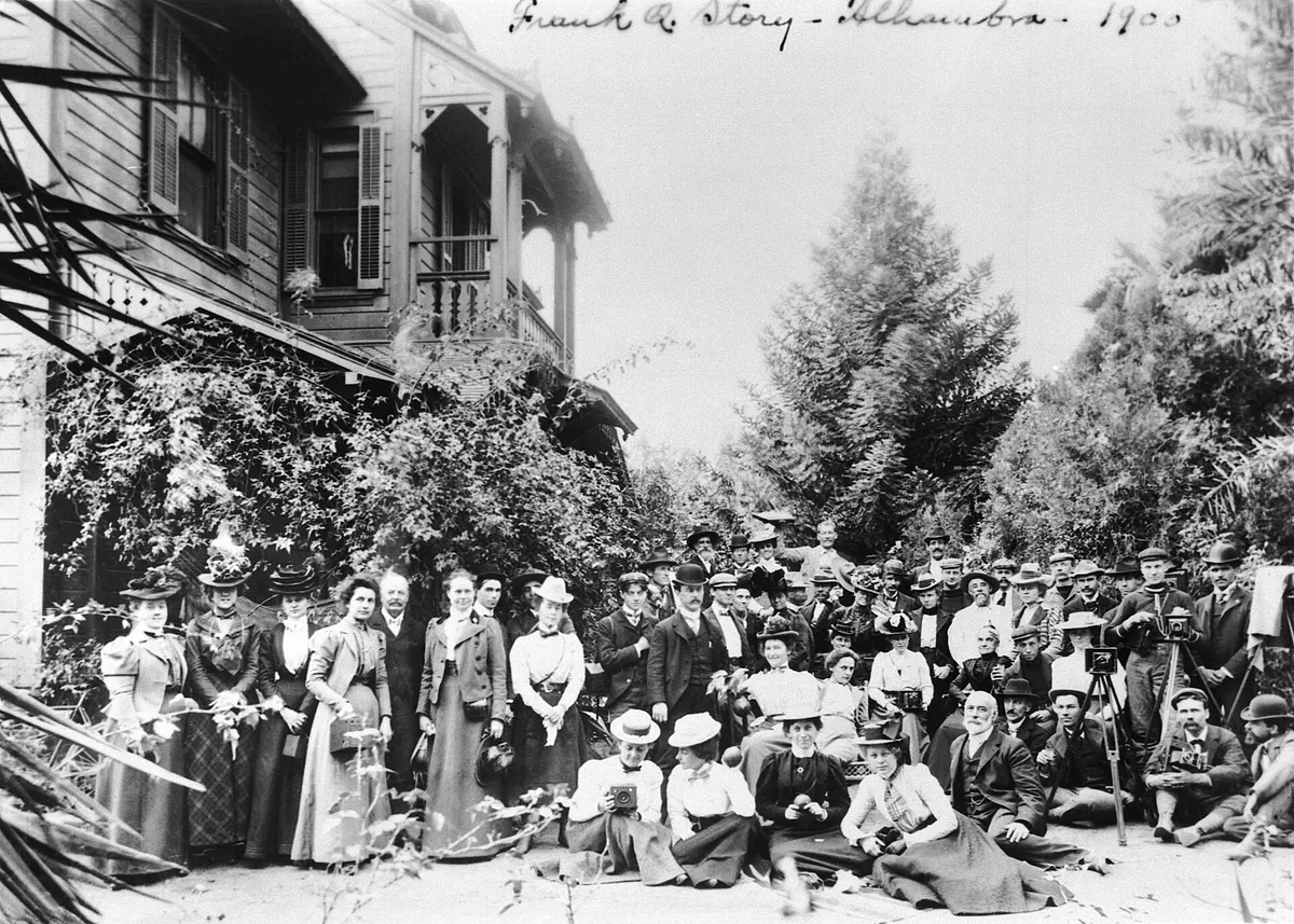 Camera Club outing at the residence of Frank Q. Story, Alhambra, California (CHS-1527)