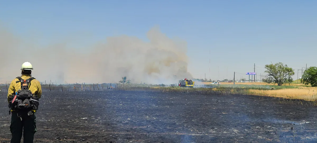2020 06 30-Texas A&M Forest Service is responding to the Osage fire with Local Randall County Fire Departments in Amarillo, Texas