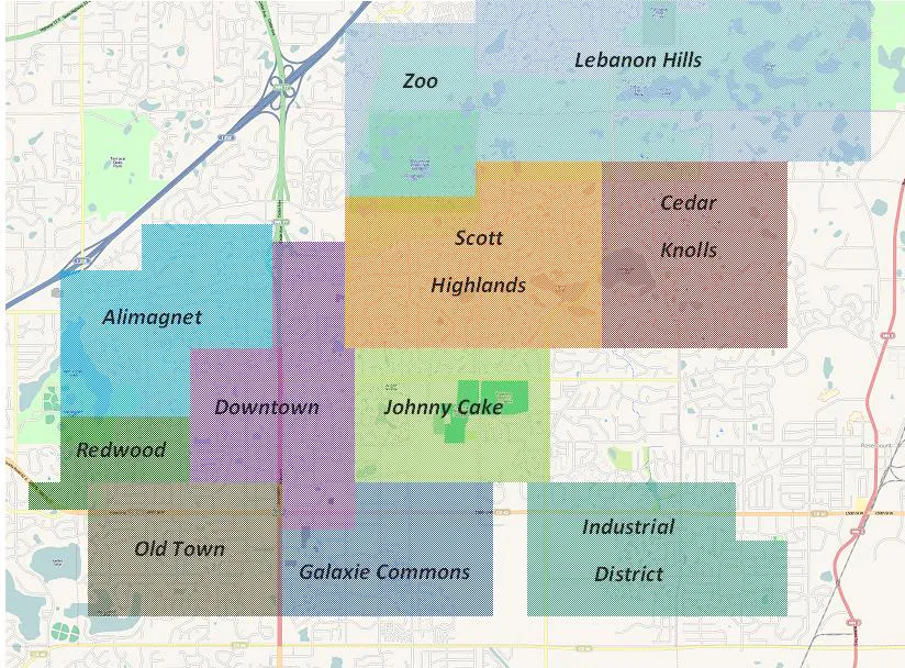 Apple Valley neighborhood map2, Minnesota
