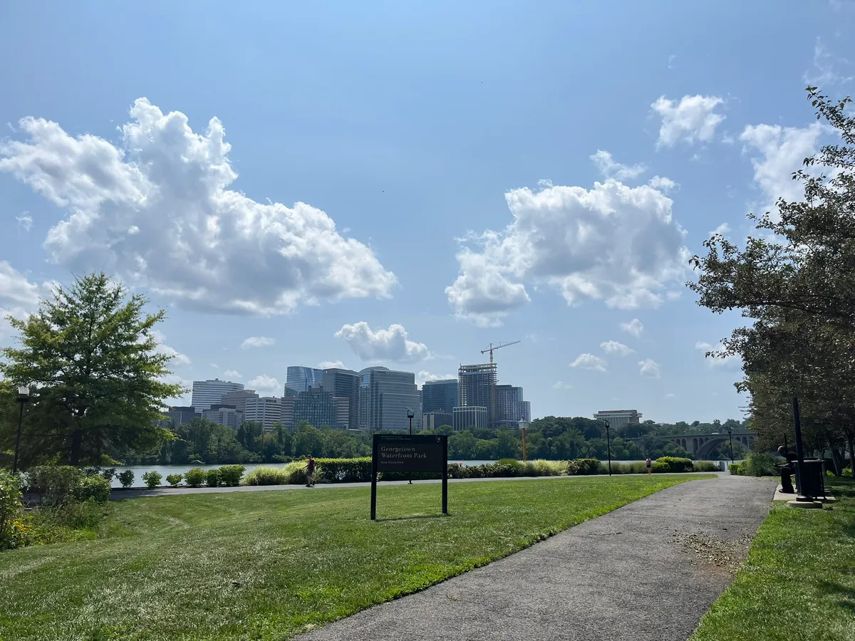 Georgetown Waterfront Park in Arlington, Virginia
