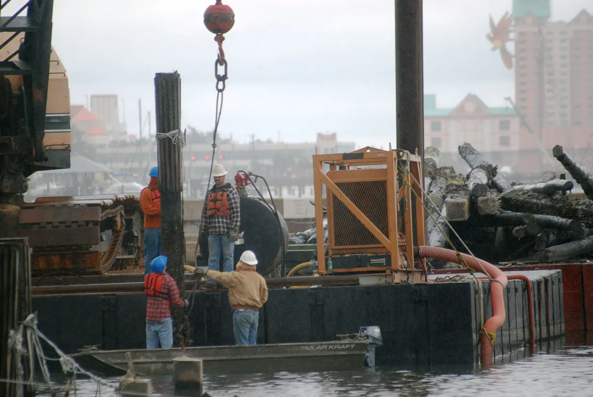 FEMA - 33244 - Biloxi Small Craft Harbor work, Mississippi