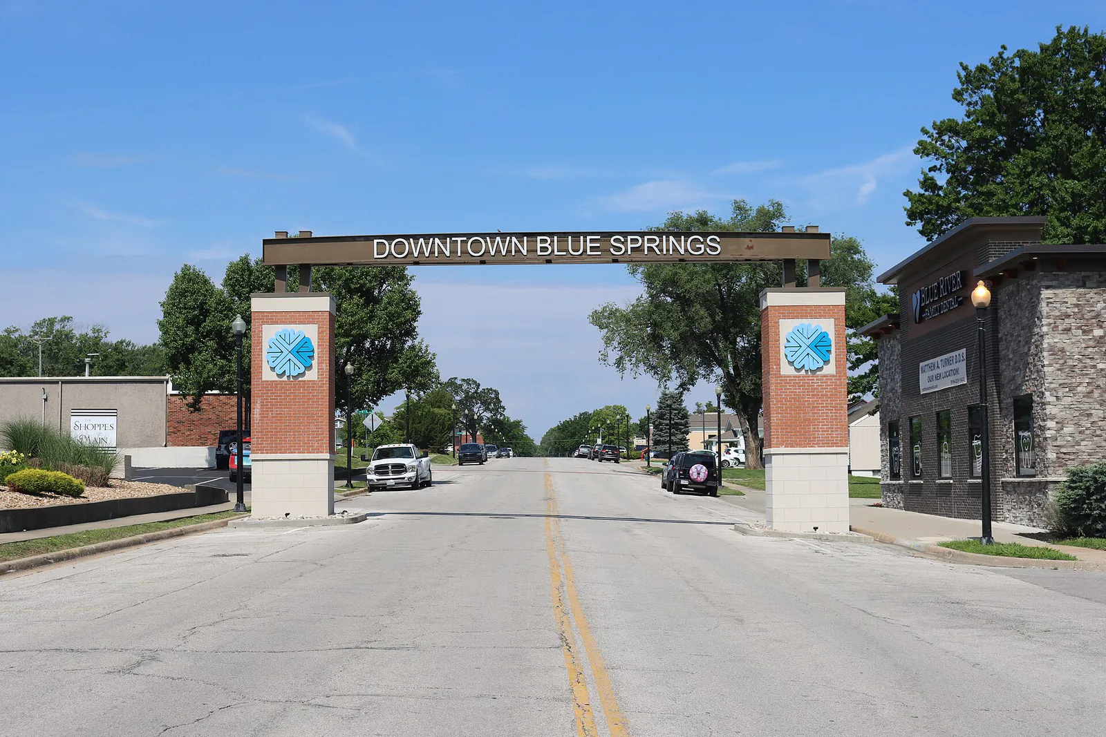 Downtown Blue Springs Entrance, Missouri