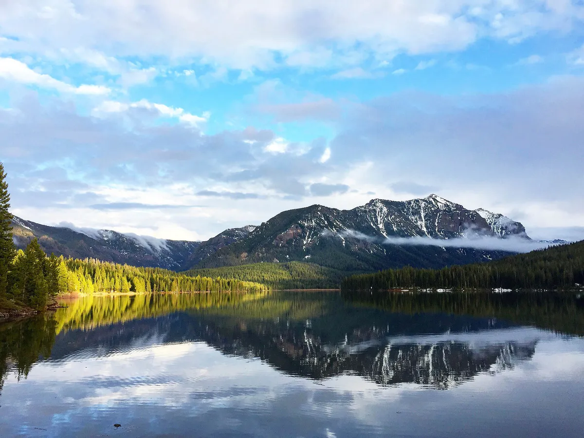 Hyalite Reservoir in Bozeman, Montana