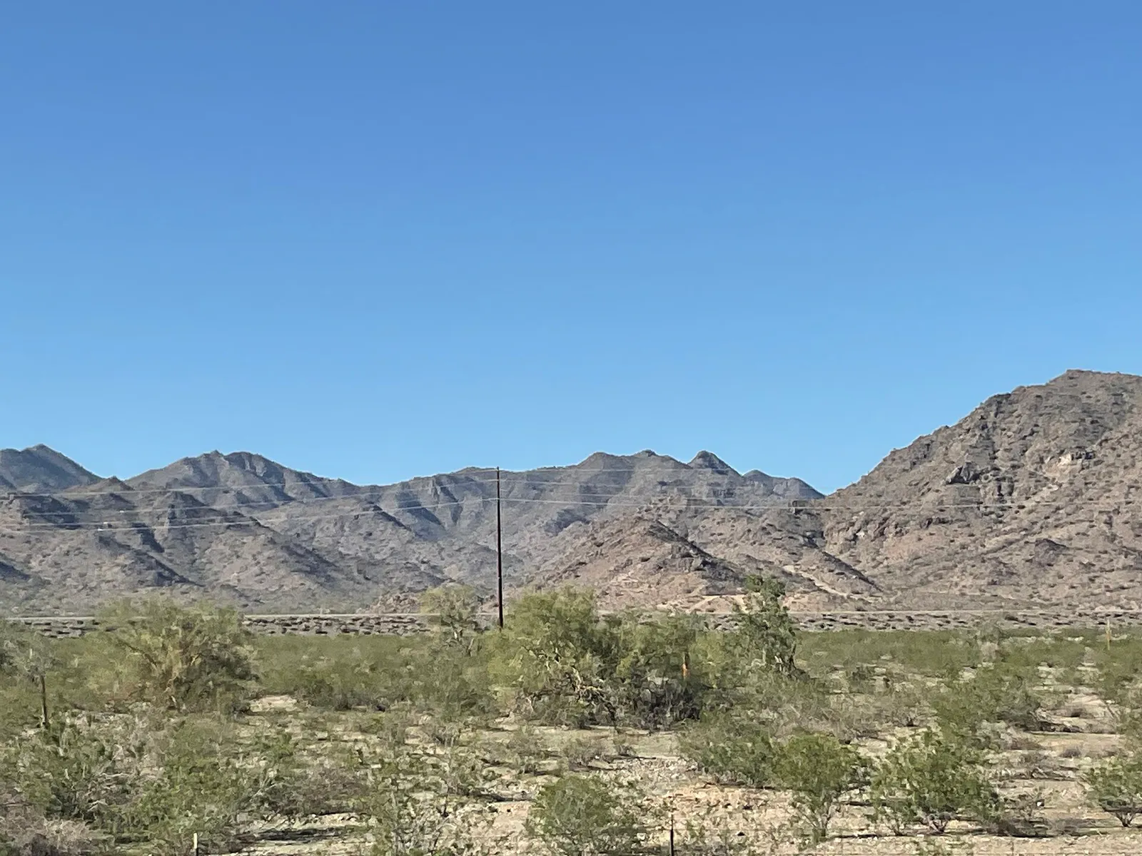 Buckeye Arizona hills on I-10