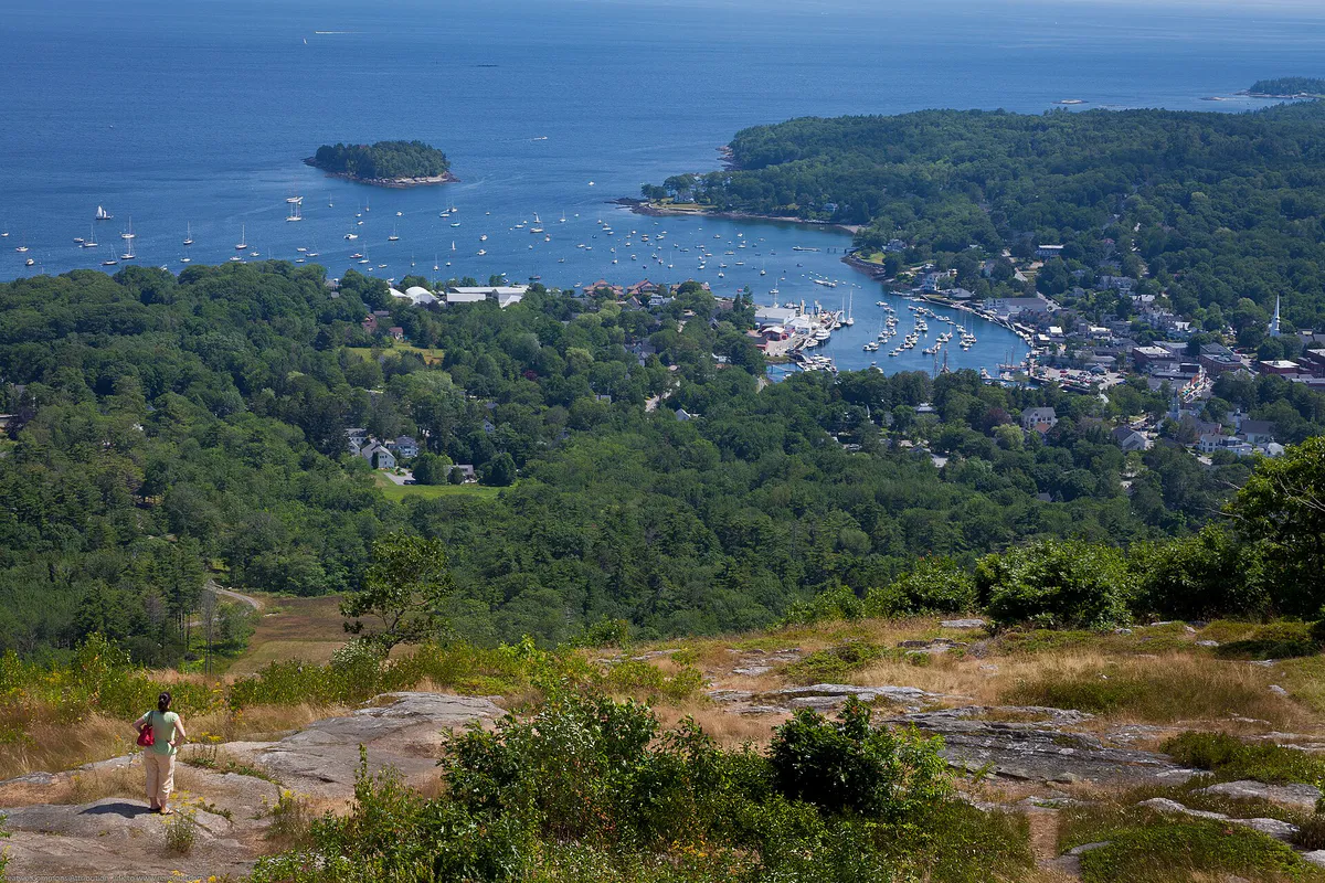 Camden Maine from Mt. Battie Tower