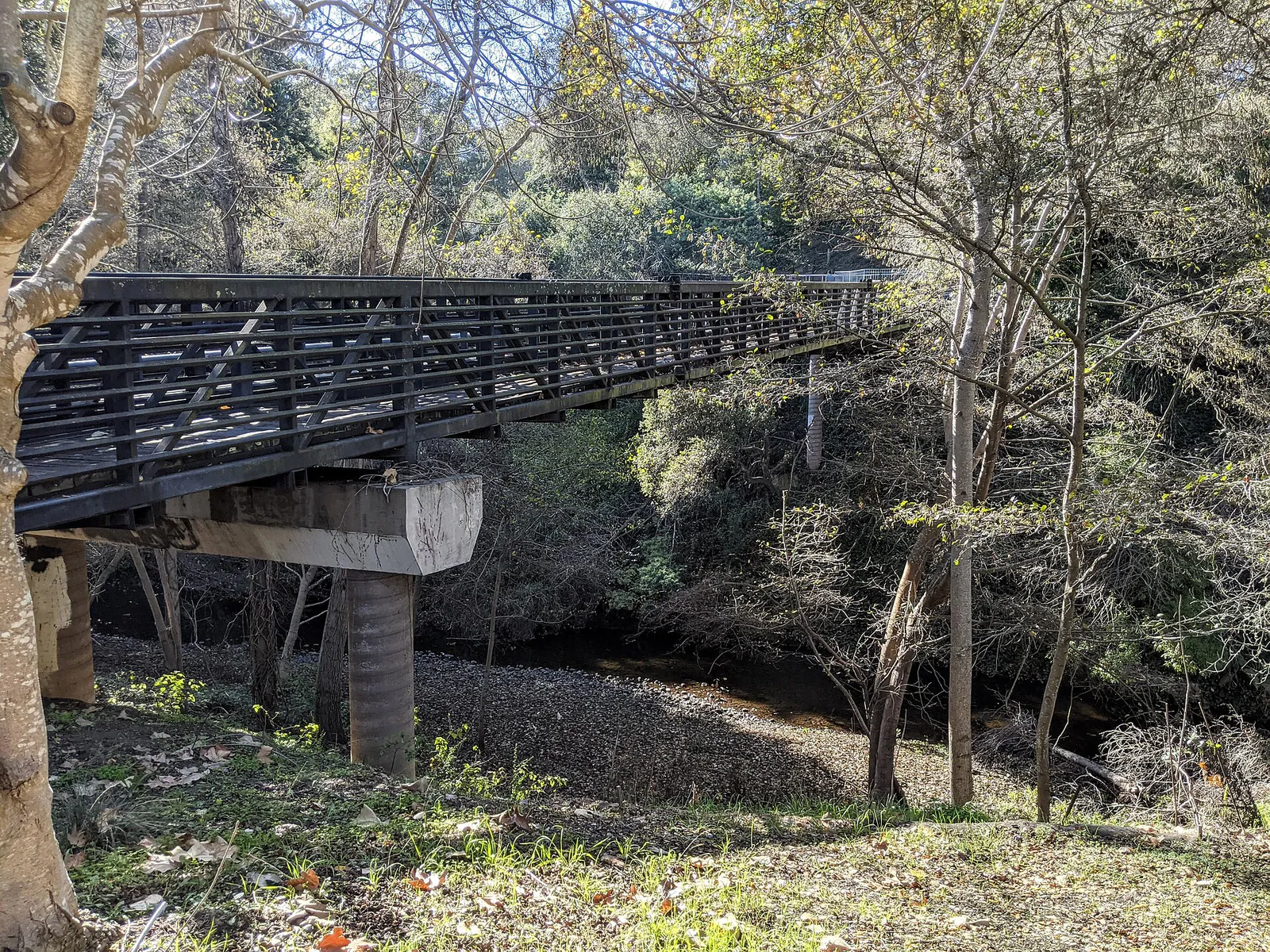 Soquel Creek at Peery Park in Capitola, California
