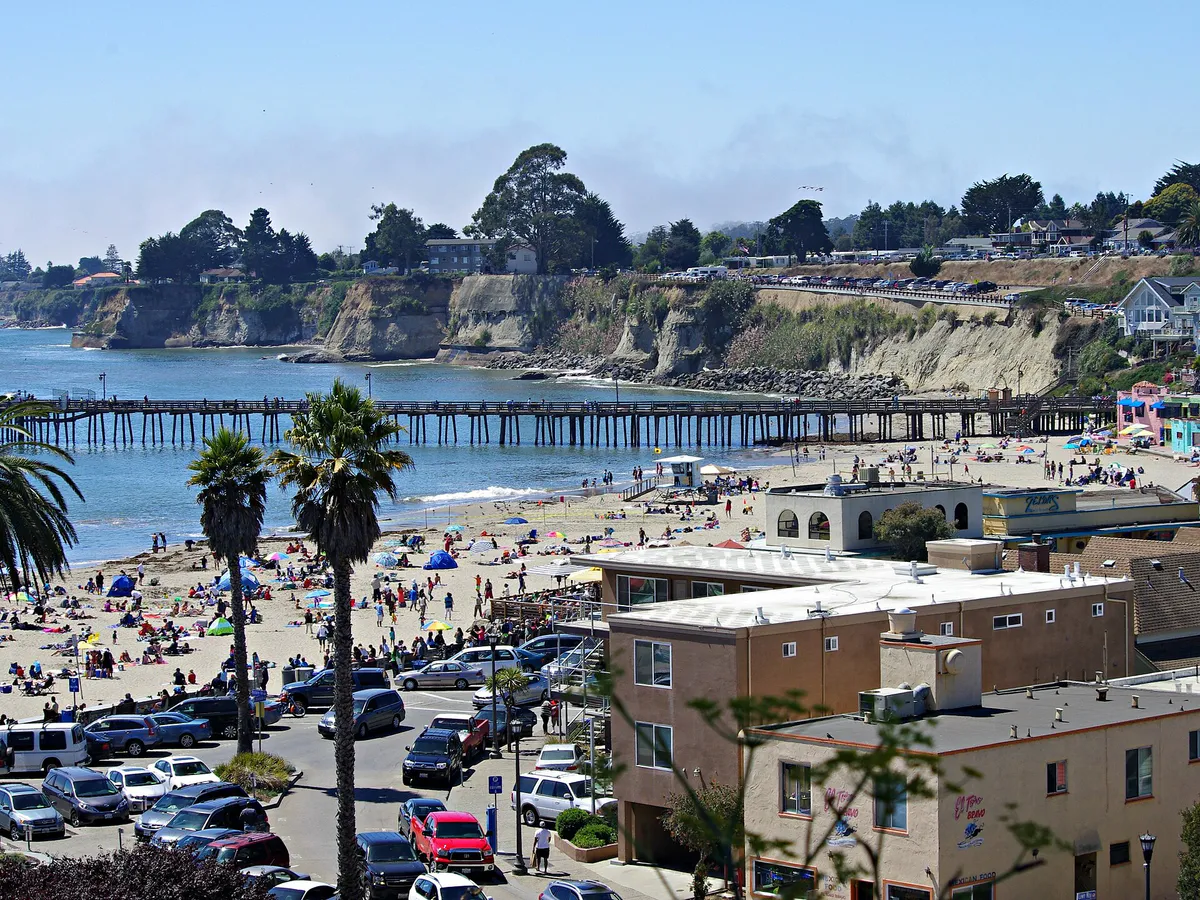 Capitola on Labor Day (cropped), California