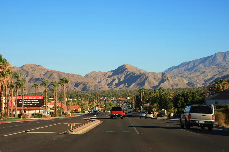 Cathedral City CA panorama, California