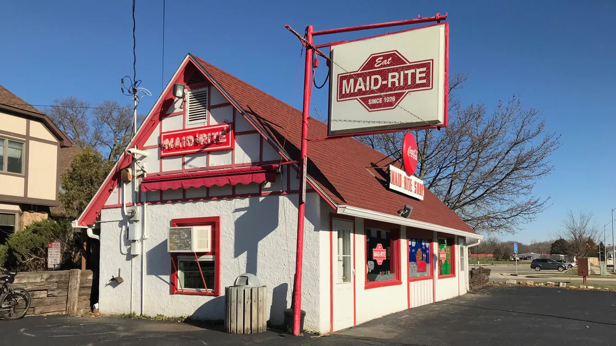 Maid-Rite diner in Cedar Falls, Iowa