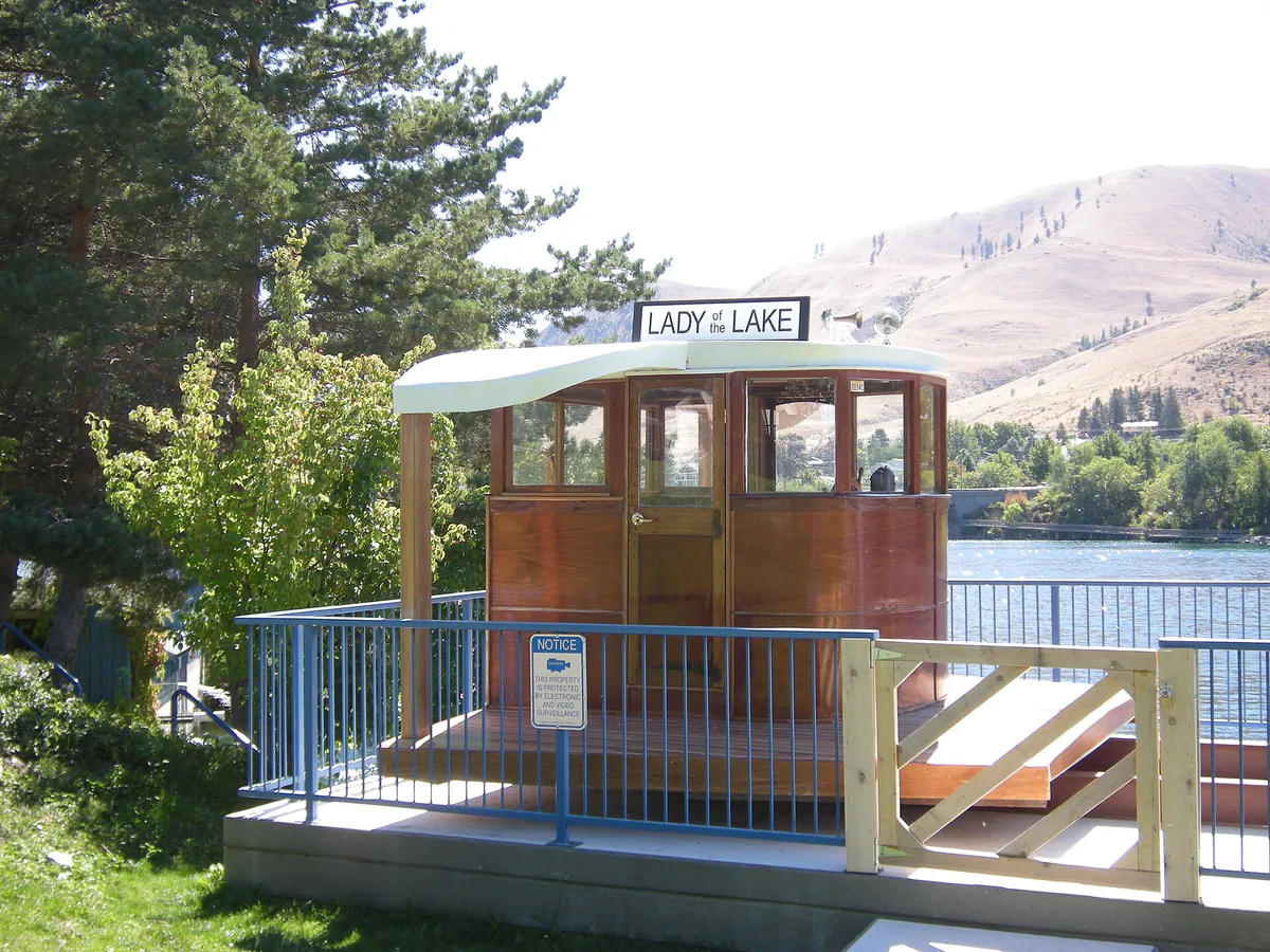 Chelan, WA - Lady of the Lake wheelhouse, Washington