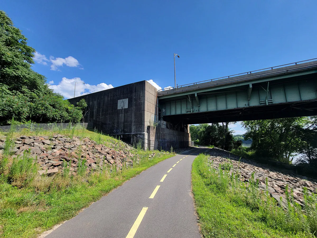 Connecticut River Walk and Bikeway under the Massachusetts Turnpike, Chicopee MA