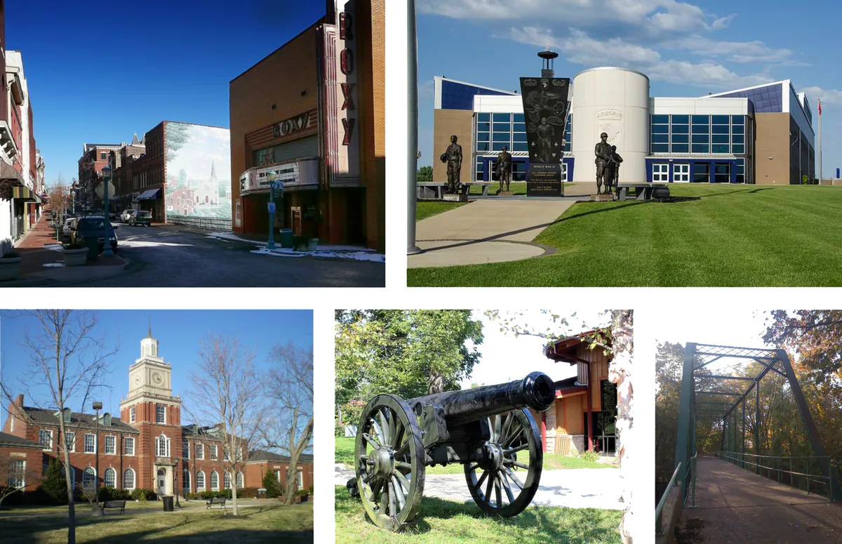 Clarksville collage, Tennessee