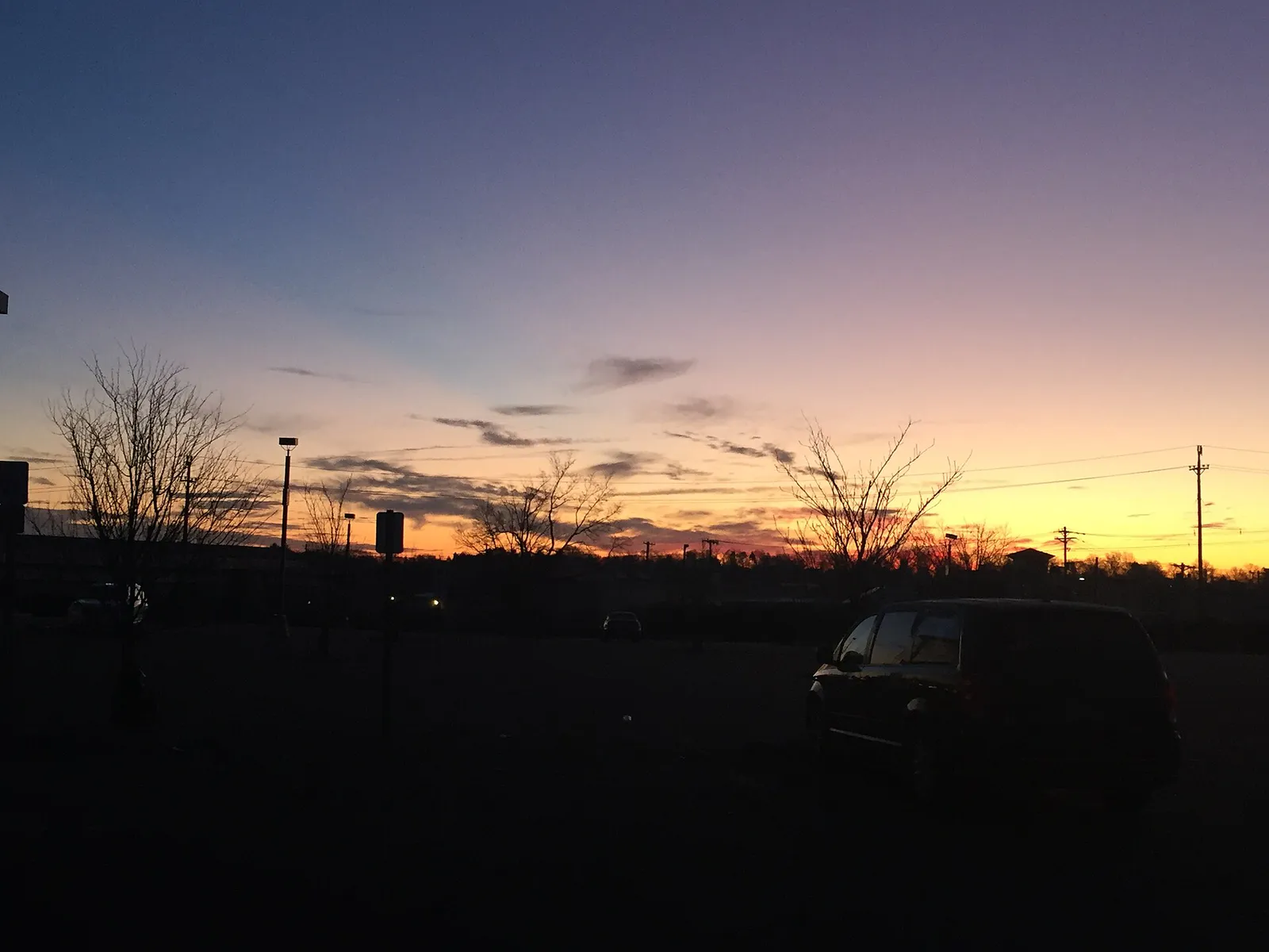 Sunrise in Clifton, New Jersey