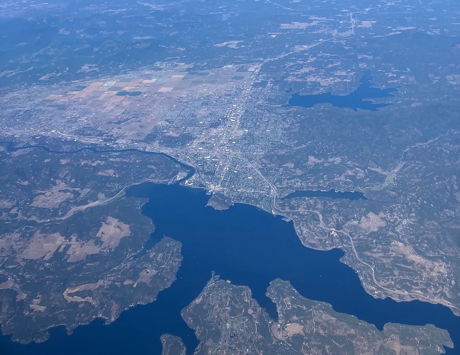 Aerial view of Coeur d'Alene, Idaho