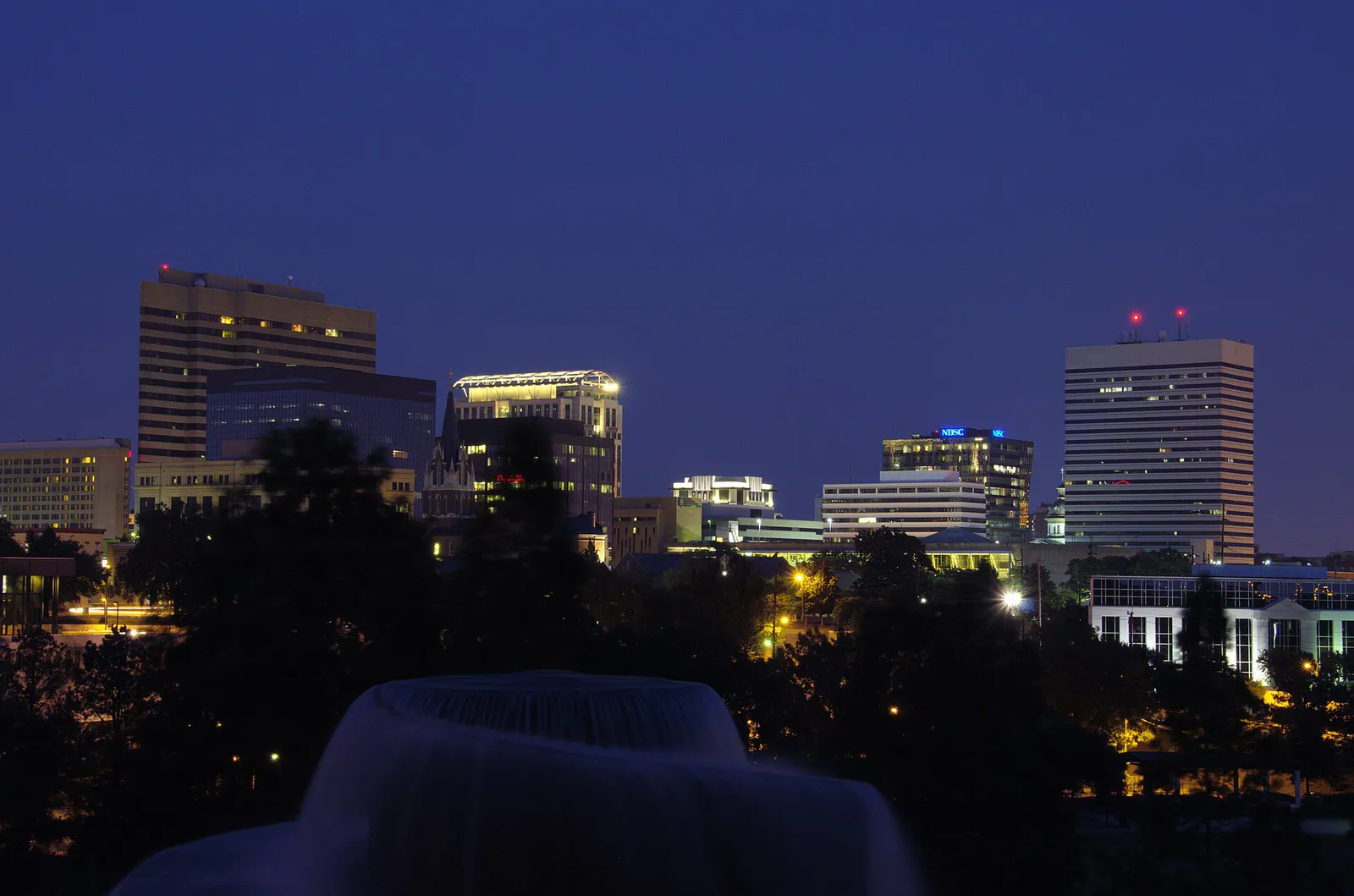 Columbia, South Carolina Skyline, Night