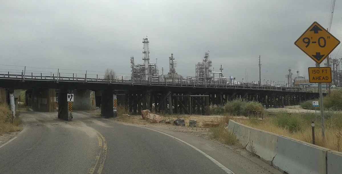 Heading east; 1st RR bridge over E 60th Ave, Commerce City, CO, Colorado