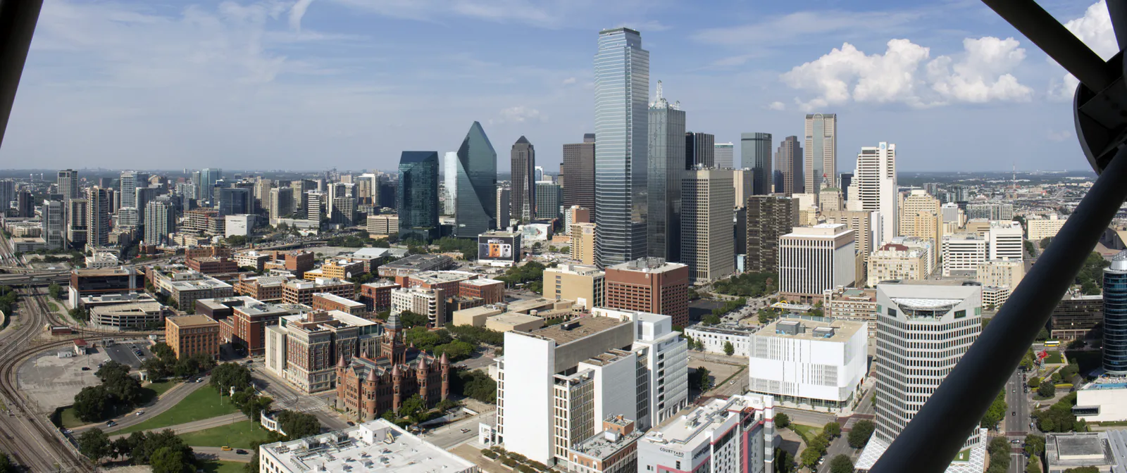 Dallas Texas skyline from Reunion Tower September 2025