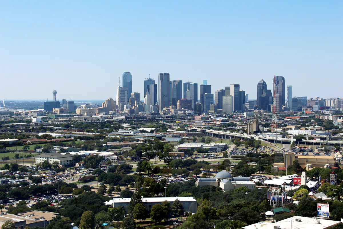 Dallas, Texas skyline seen from the Top o' Texas Tower