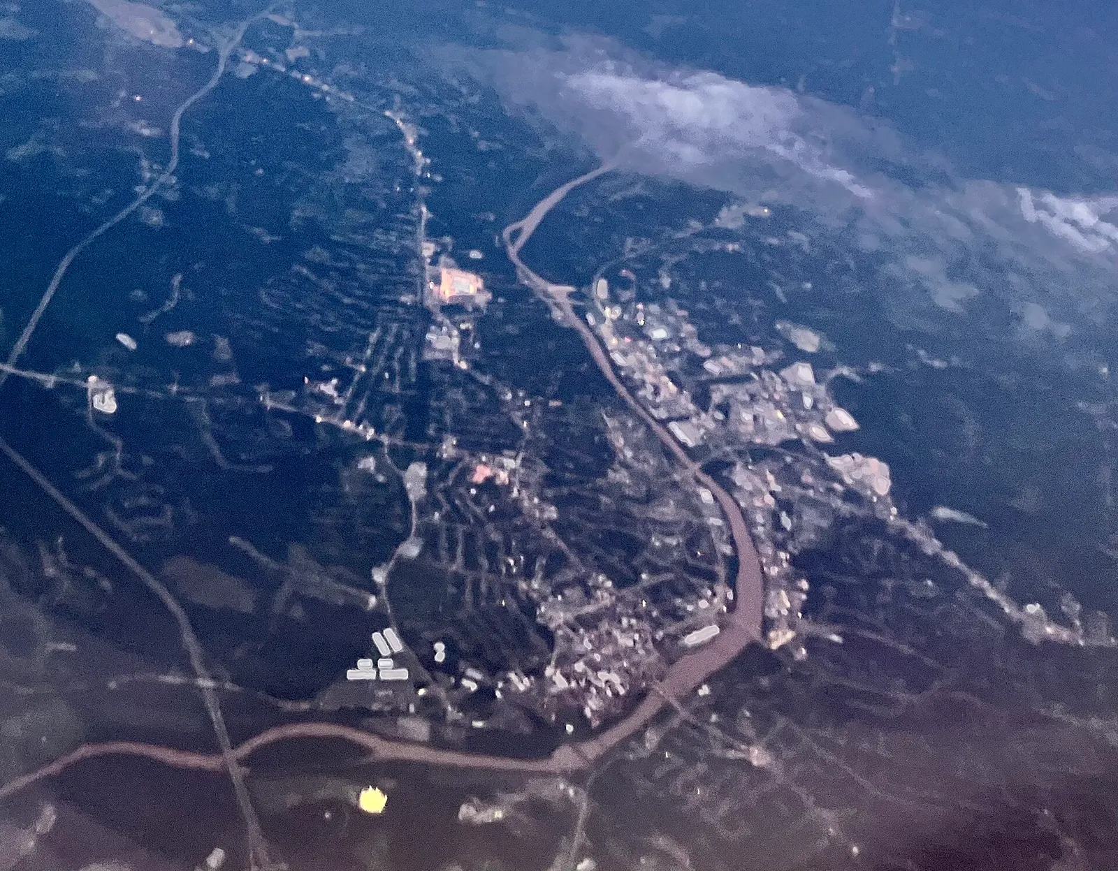 Danville, VA aerial, Virginia