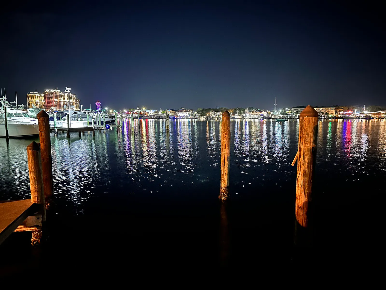 Destin, FL Harbor at Night, Florida
