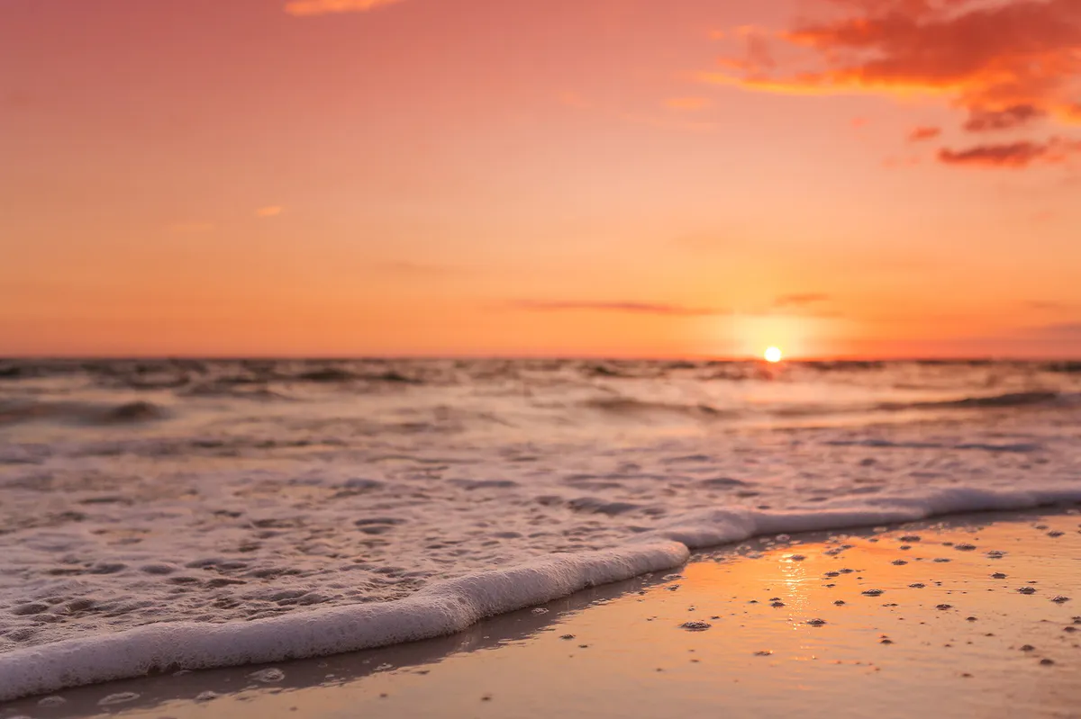 Destin Florida Sunset On The Beach