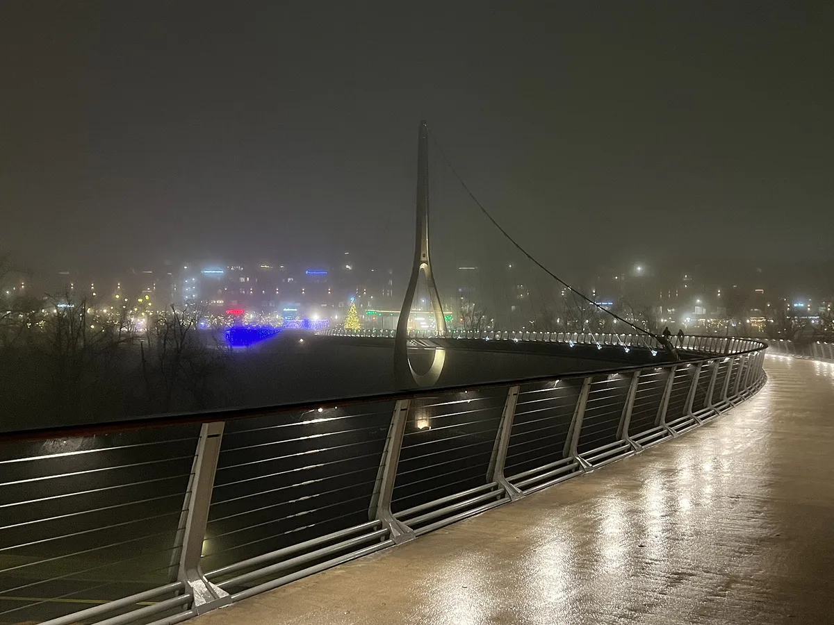 The Dublin Link at Night in Dublin, Ohio