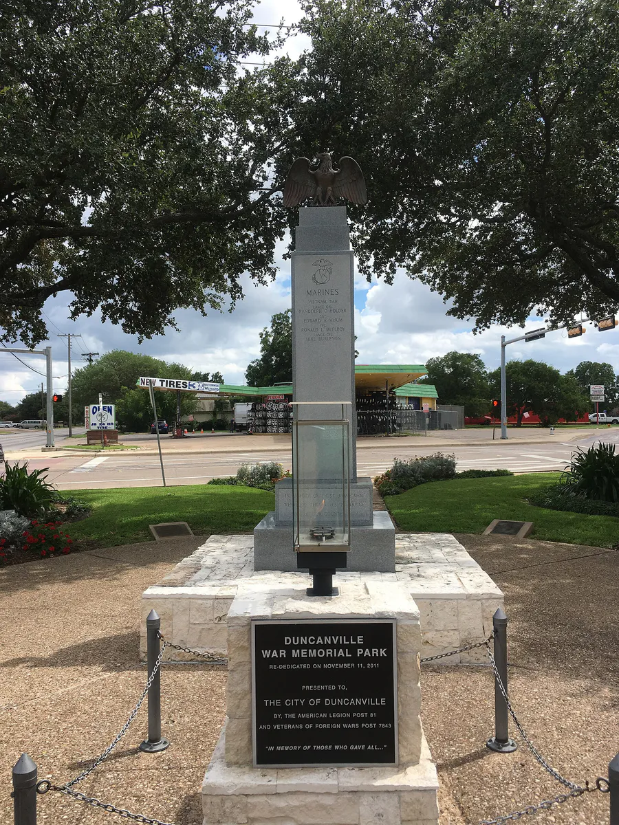 Duncanville War Memorial, Texas