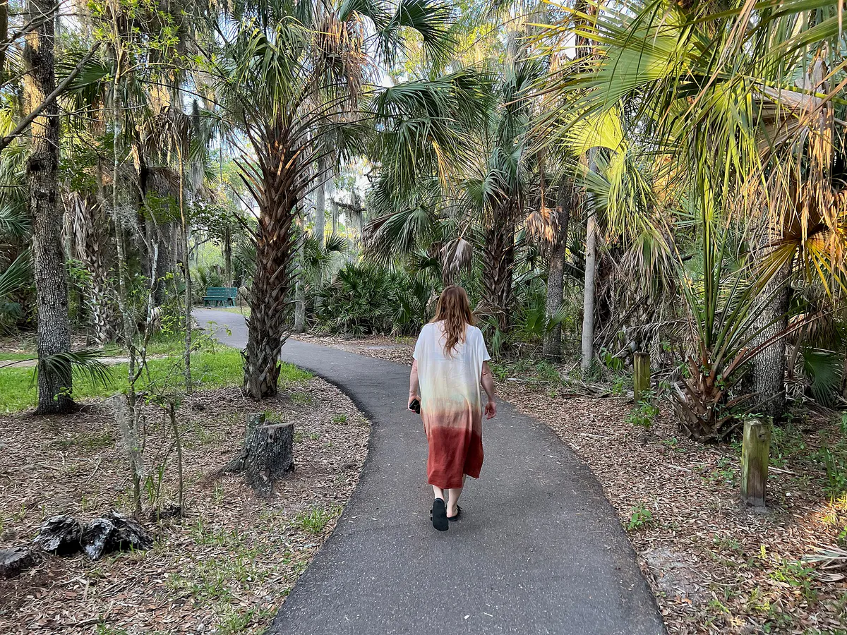 Marlena walking on Osprey Loop (52181222170) in Dunedin, Florida