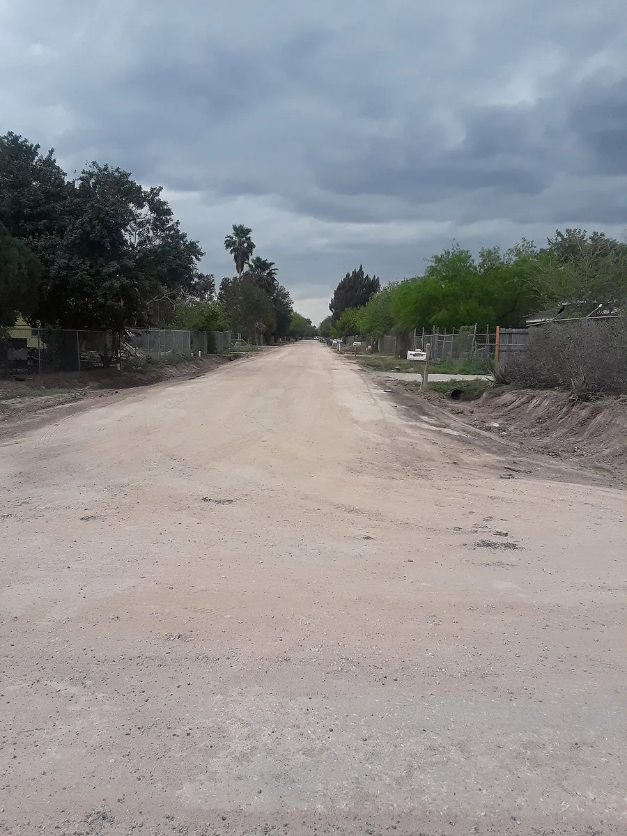 Dirt road texas in Edinburg, Texas