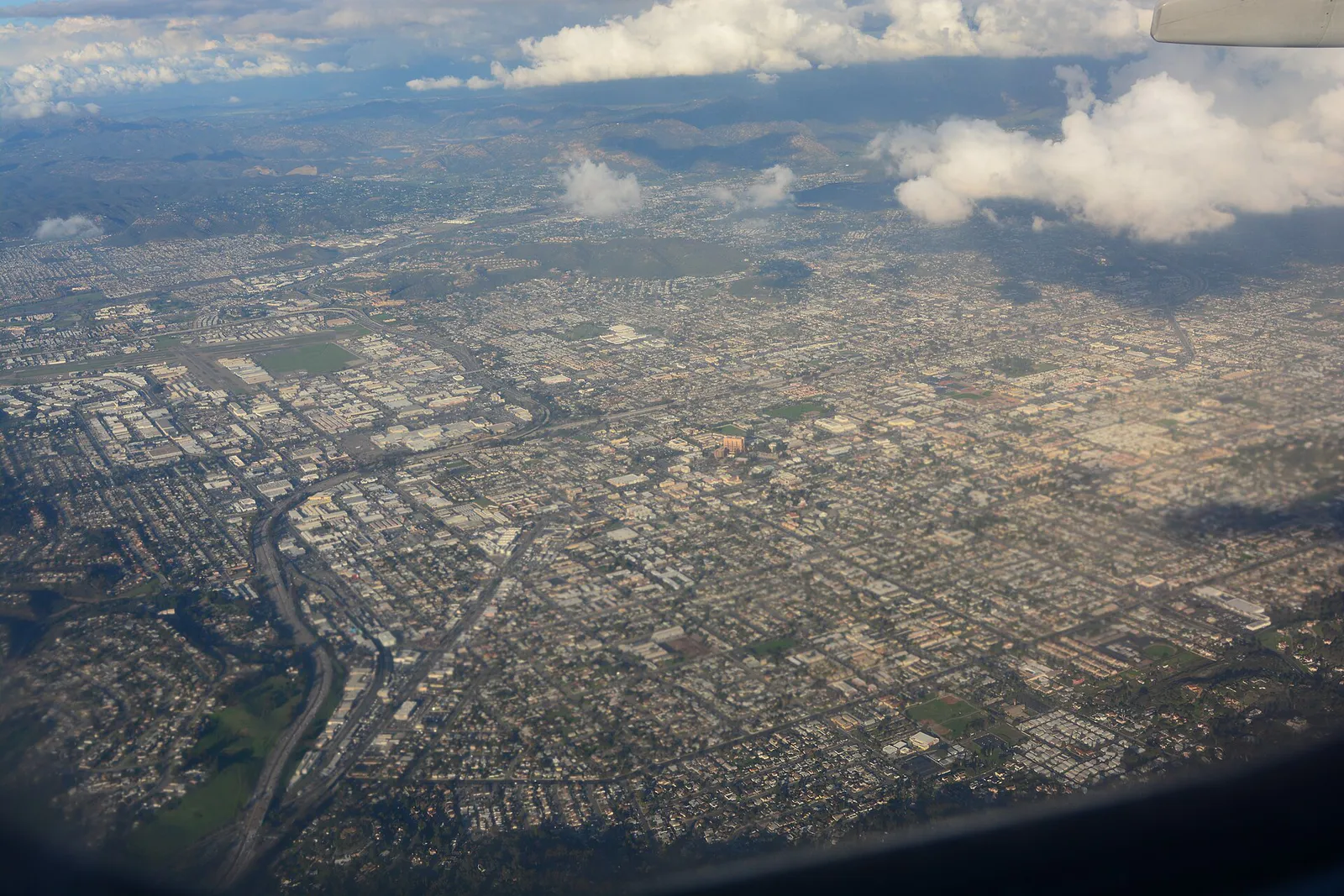 Aerial view of El Cajon, CA, California