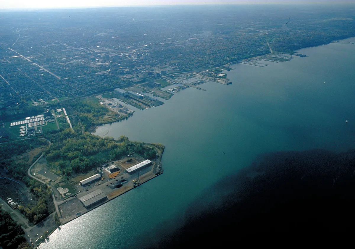 Erie Pennsylvania aerial view