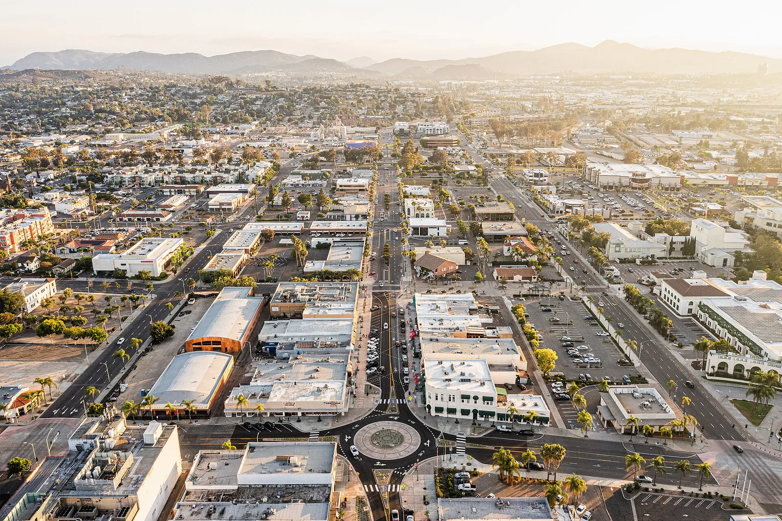 Downtown Escondido Grand & Broadway Intersection, California