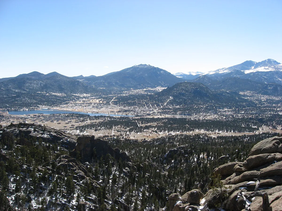 Estes Park from Gem Lake, Colorado