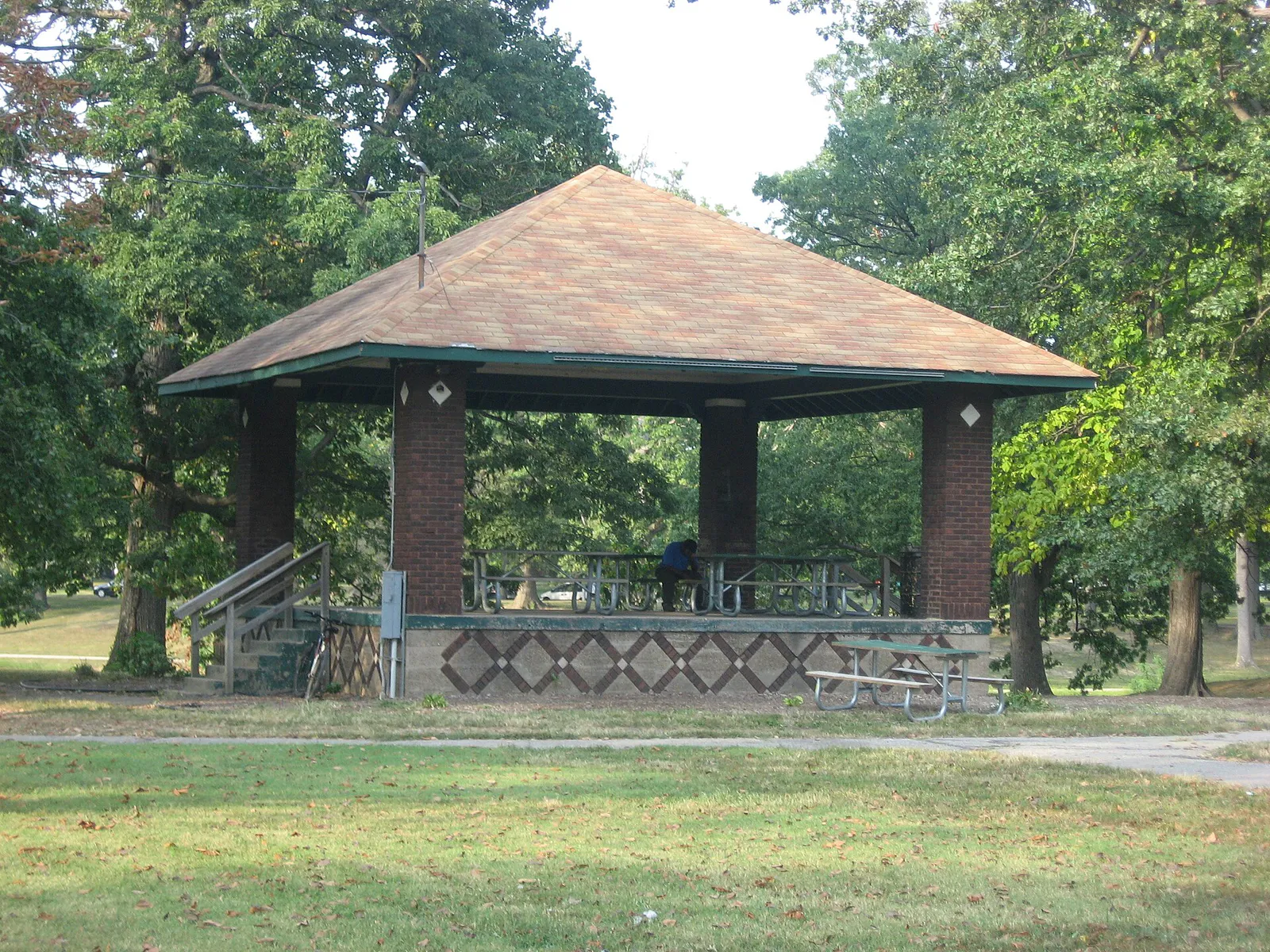 Bandstand in Garvin Park in Evansville, Indiana