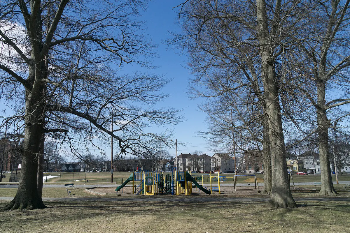 Playground in Lafayette Park, Fall River, Massachusetts