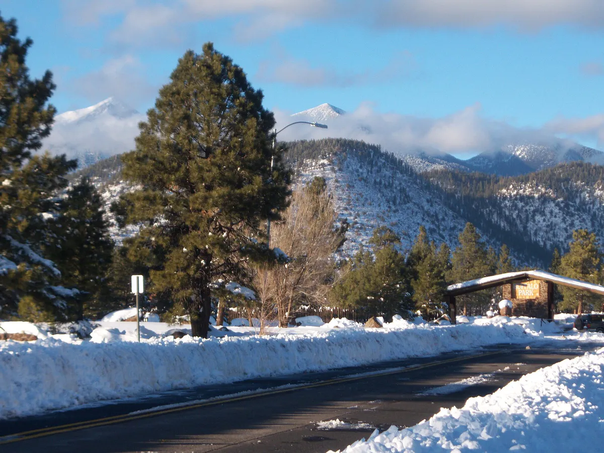 Flagstaff Buffalo Park snow 2, Arizona