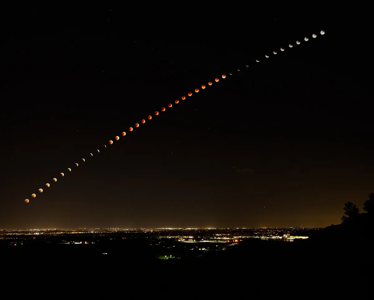 May 2022 Lunar Eclipse over Fort Collins, Colorado, USA