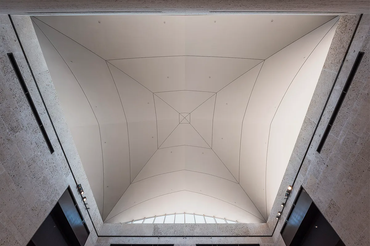 Domed ceiling of central atrium, Amon Carter Museum of American Art, Fort Worth, Texas