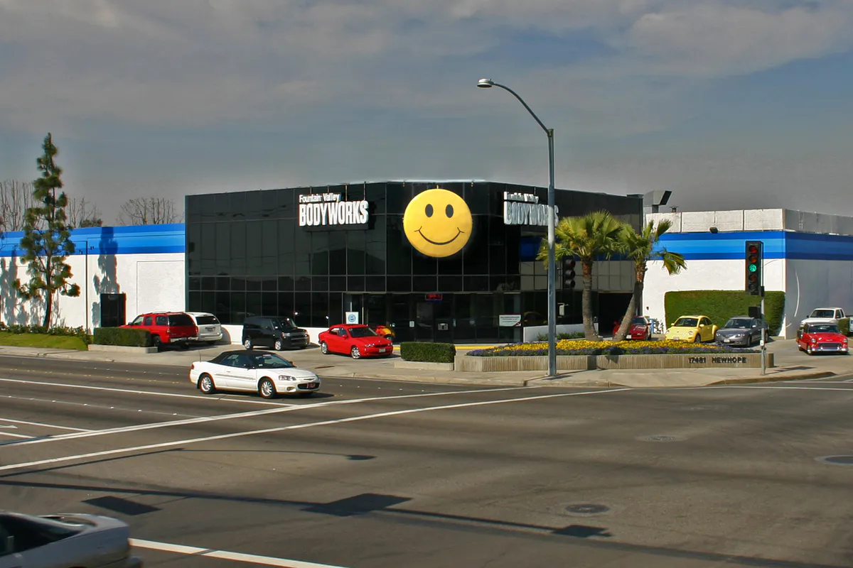 Front of Fountain Valley Body Works, California