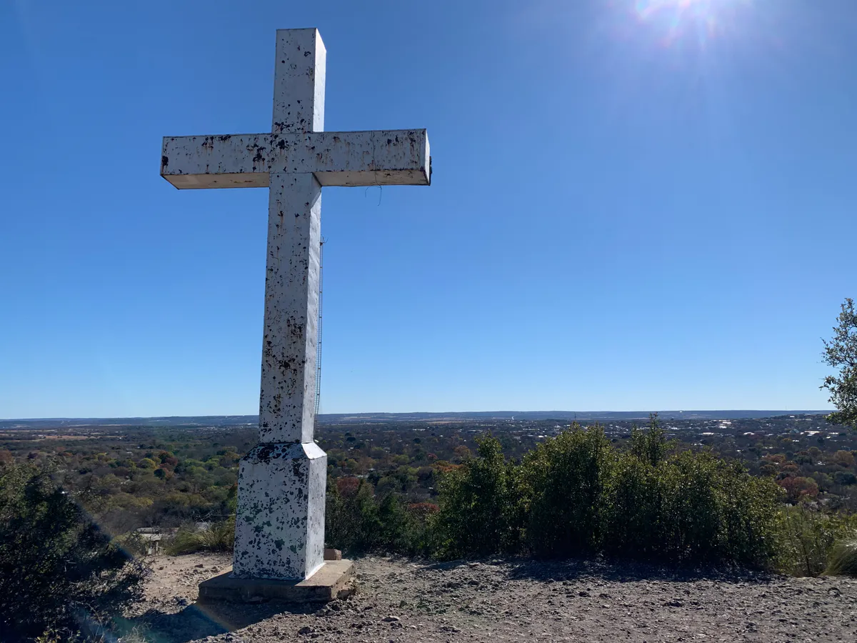 Cross mountain over fredericksburg, Texas
