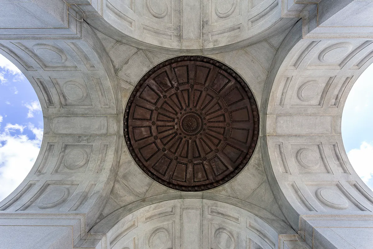Pennsylvania Memorial vaulting PA1 in Gettysburg, Pennsylvania