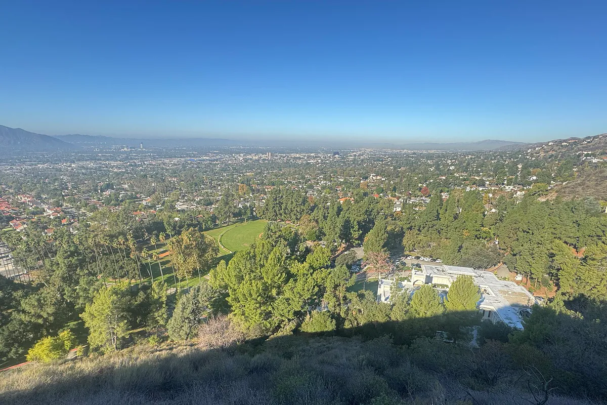 Brand Park, Glendale, California viewed from the Verdugo Mountains