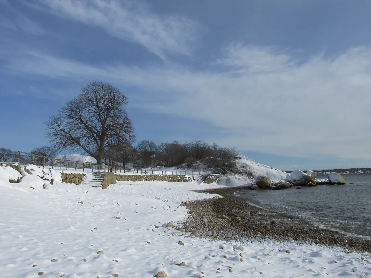 Cressy Beach in winter, Gloucester MA, Massachusetts