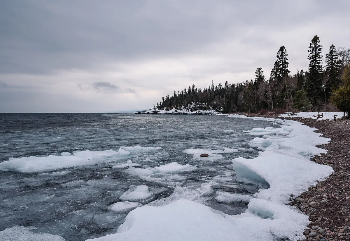 Lake Superior Ice - Winter in Grand Marais, Minnesota (25918382697)