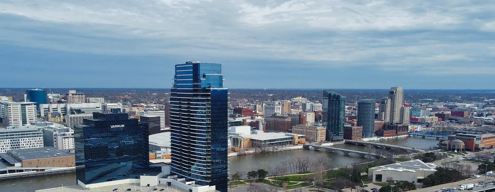 Grand Rapids, Michigan skyline April 2022