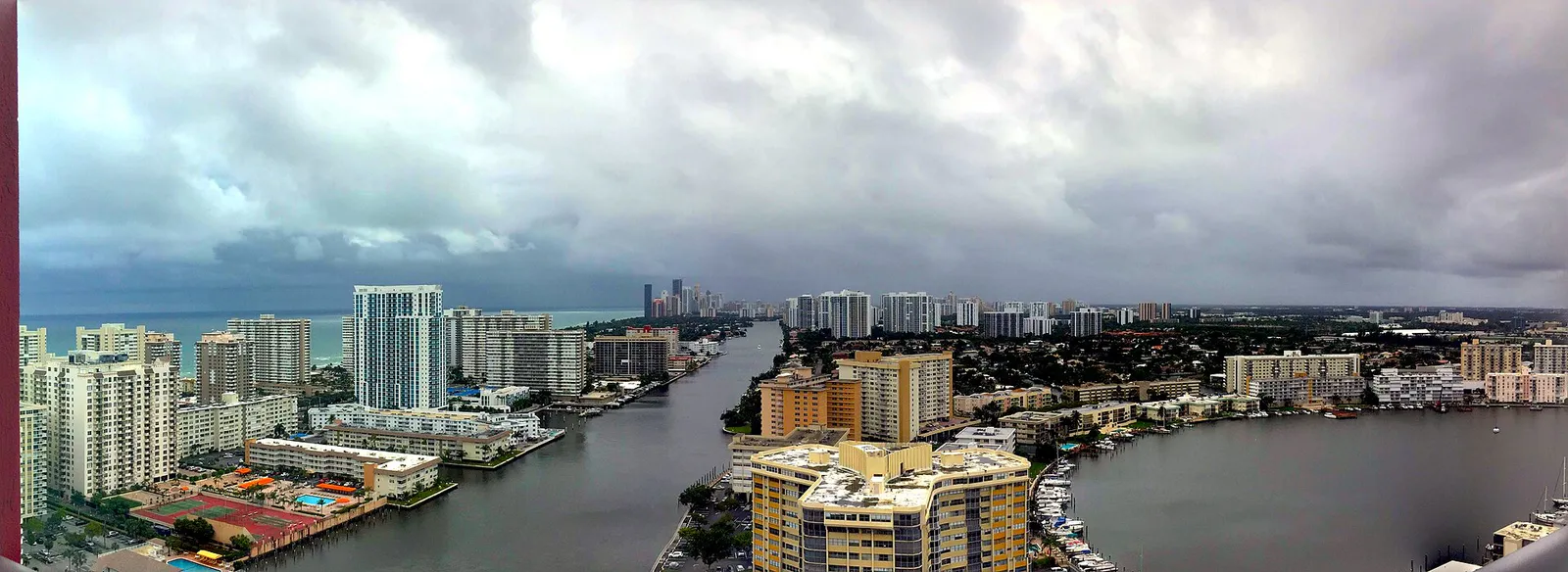 Panorama View at Hallandale Beach, FL, USA, Florida