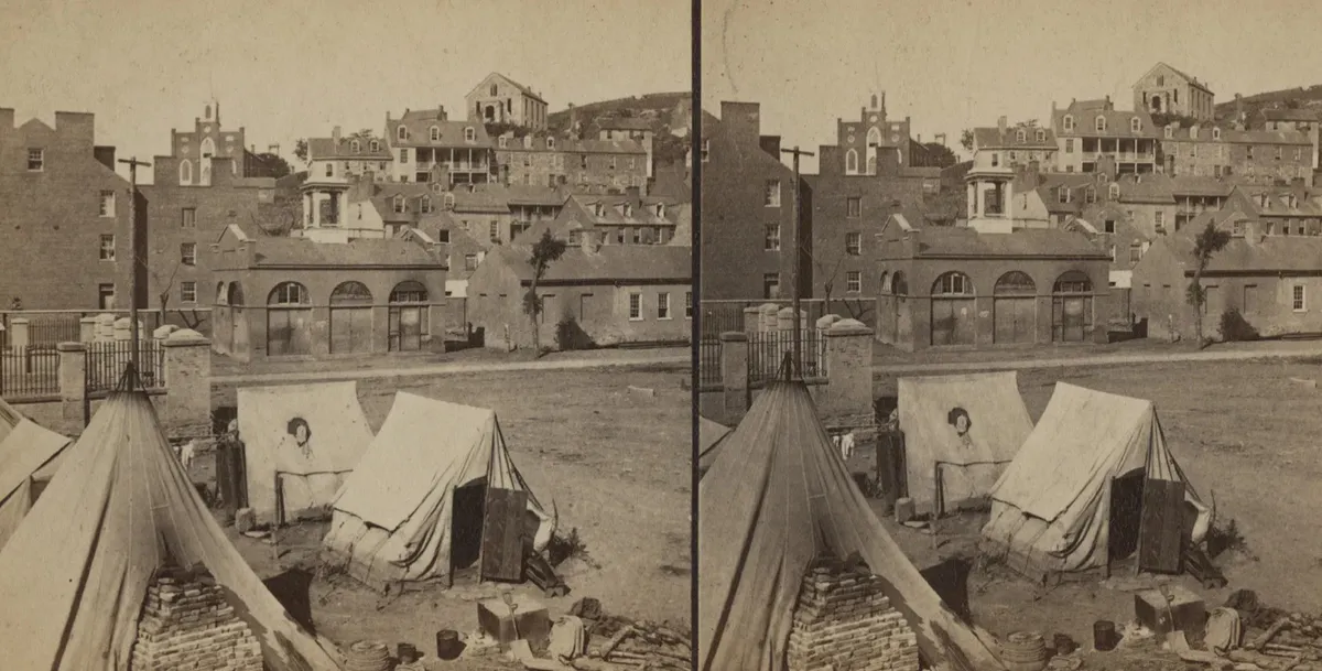 Contraband camp at Harpers Ferry, West Virginia