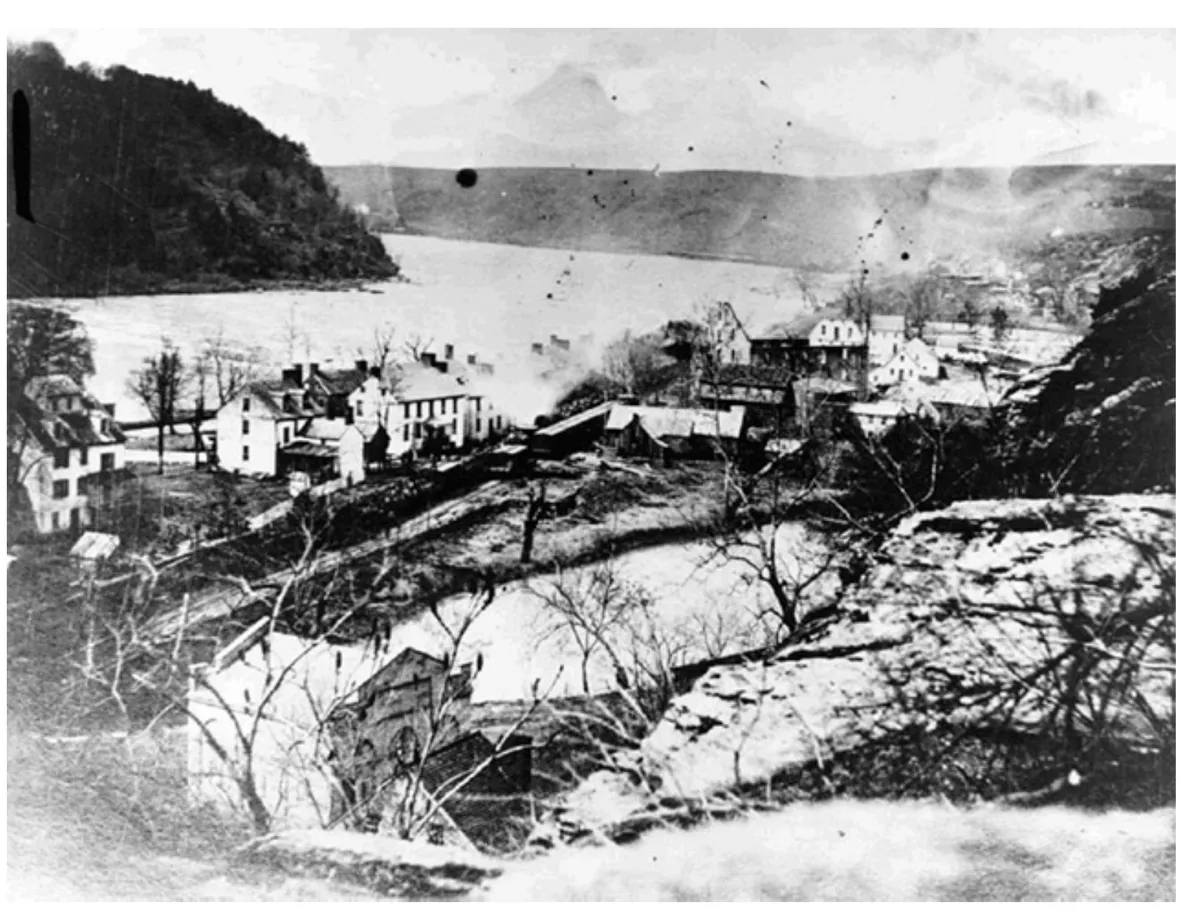 Virginius Island in 1864 in Harpers Ferry, West Virginia