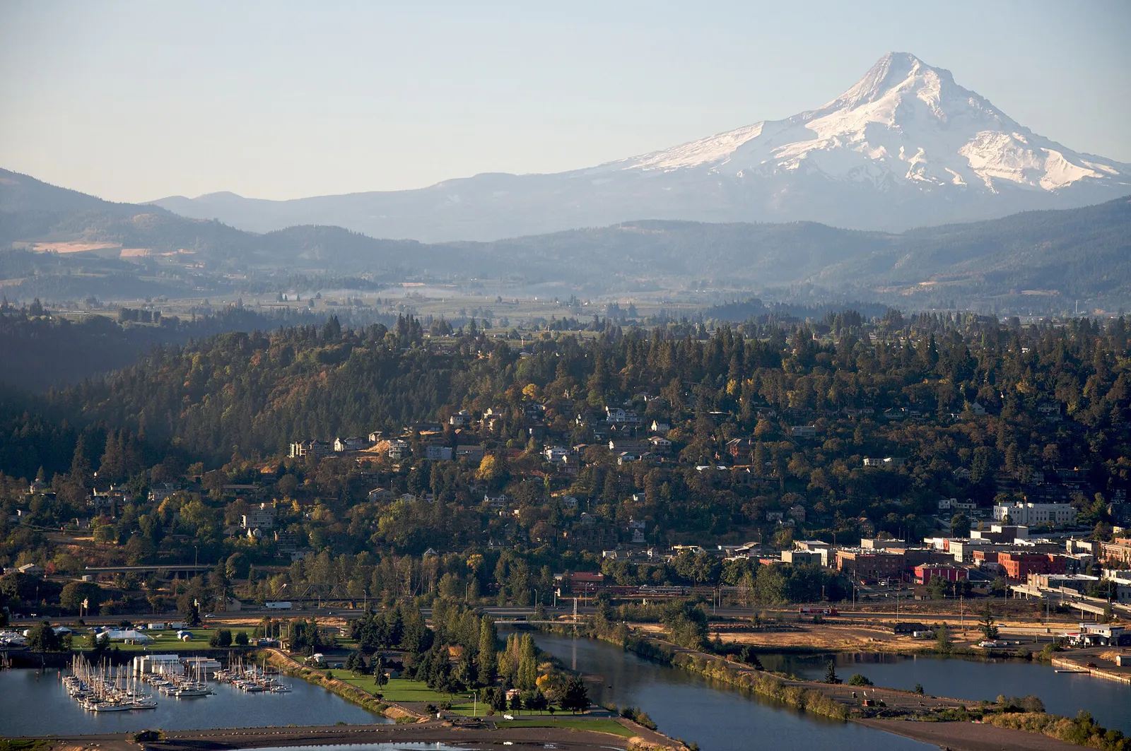 Hood River OR - aerial, Oregon