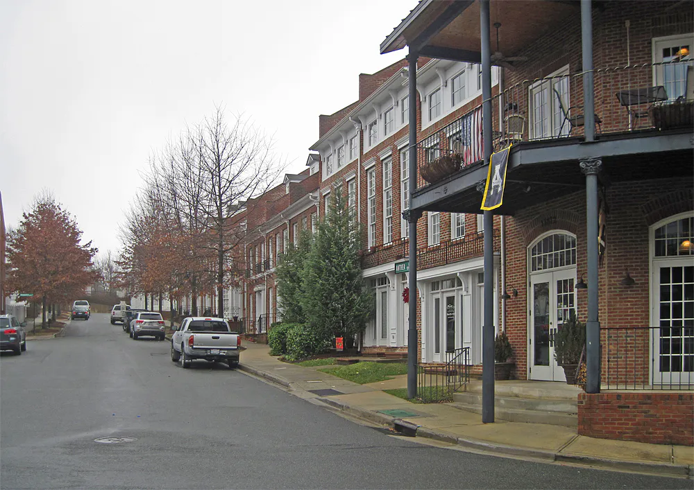 Town Square side streetscape Vermillion (5488711863) in Huntersville, North Carolina